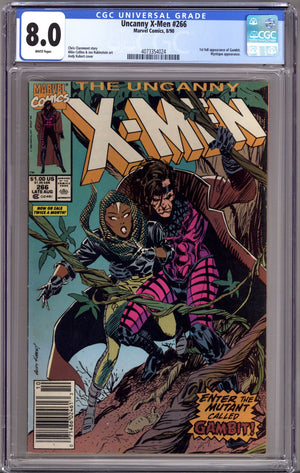 The Uncanny X-Men Vol 1 266 CGC 8.0 (VF) (1990) Newsstand