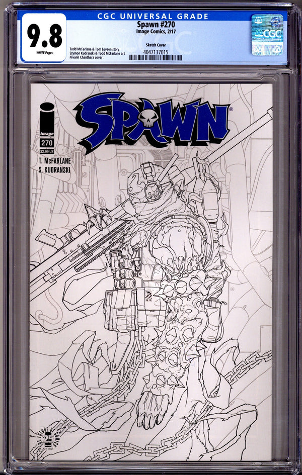 Spawn 270 CGC 9.8 (NM/M) (2017) Chanthara Sketch Variant