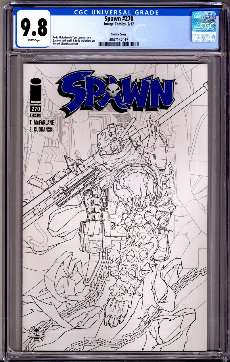 Spawn 270 CGC 9.8 (NM/M) (2017) Chanthara Sketch Variant
