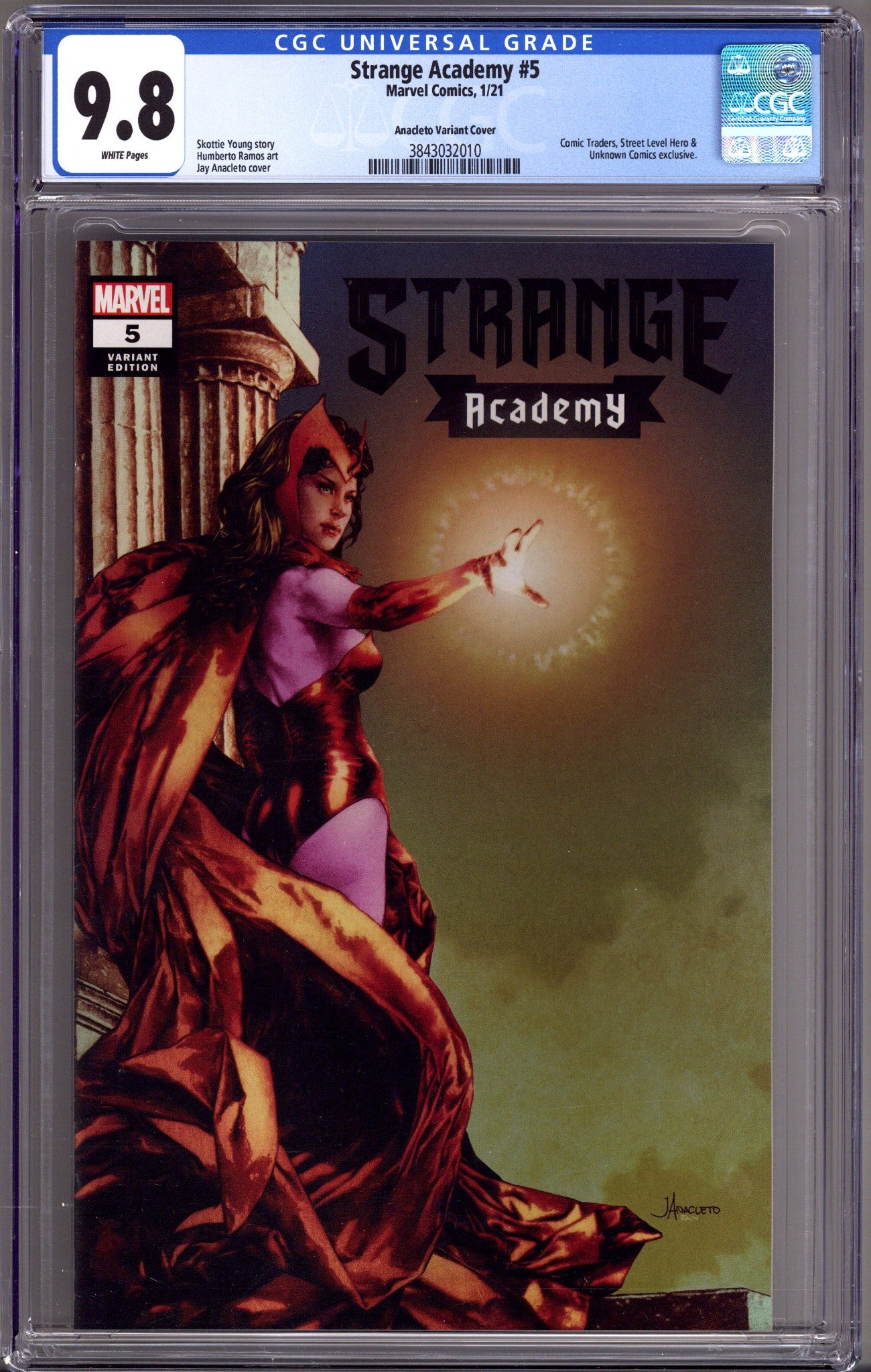 Strange Academy Vol 1 5 CGC 9.8 (NM/M) (2021) Anacleto Exclusive Variant 