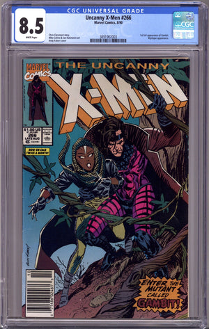 The Uncanny X-Men Vol 1 266 CGC 8.5 (VF+) (1990) Newsstand