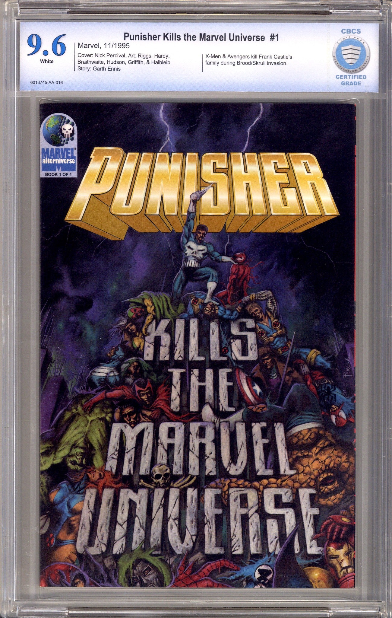 Punisher Kills the Marvel Universe 1 CBCS 9.6 (NM+) (1995) 