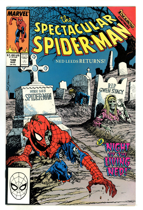 The Spectacular Spider-Man Vol 1 148 NM- (9.2) (1989)