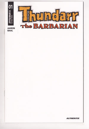 Thundarr The Barbarian 1 Blank Variant (2026)