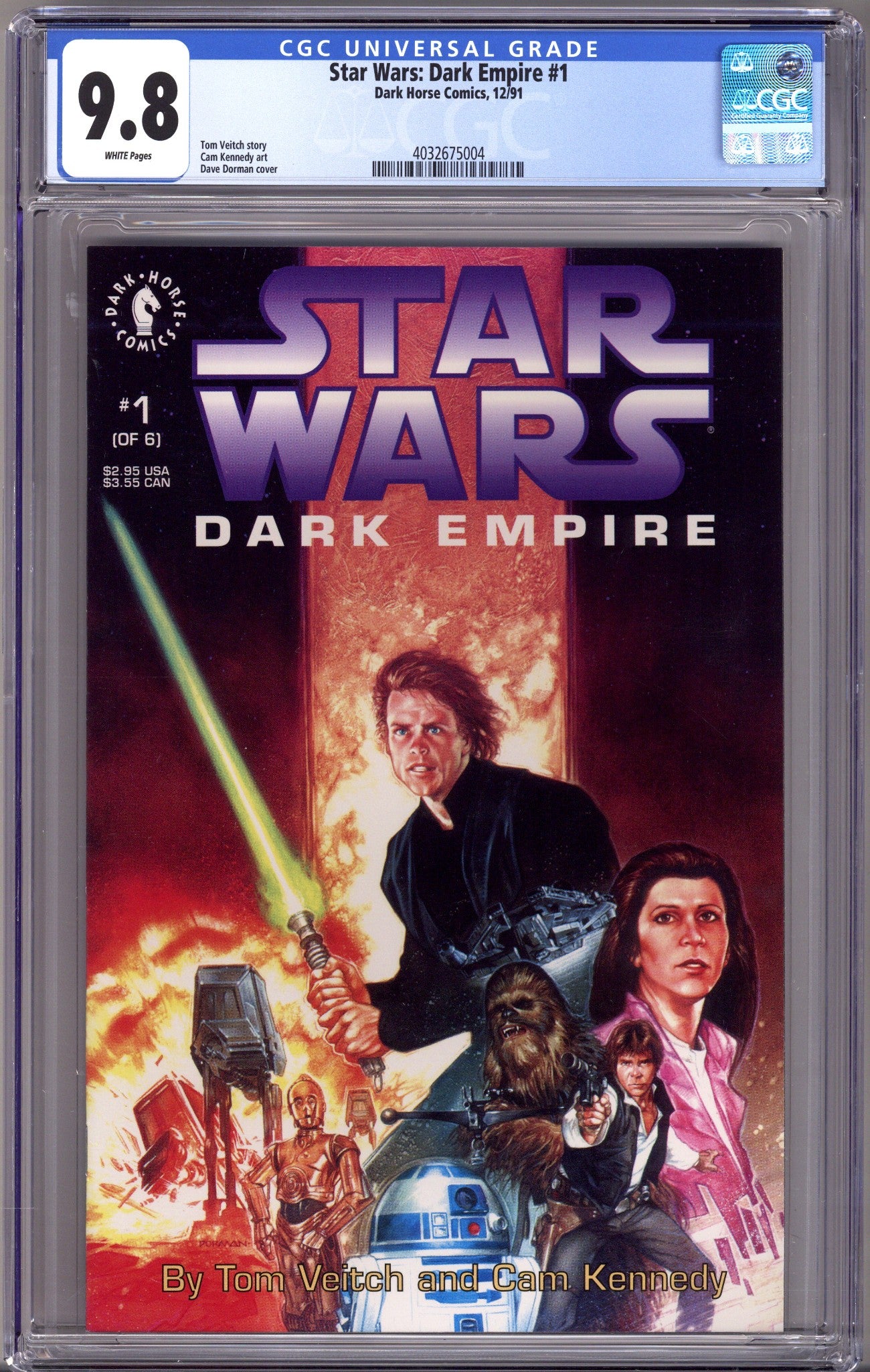 Star Wars: Dark Empire 1 CGC 9.8 (NM/M) (1991) 