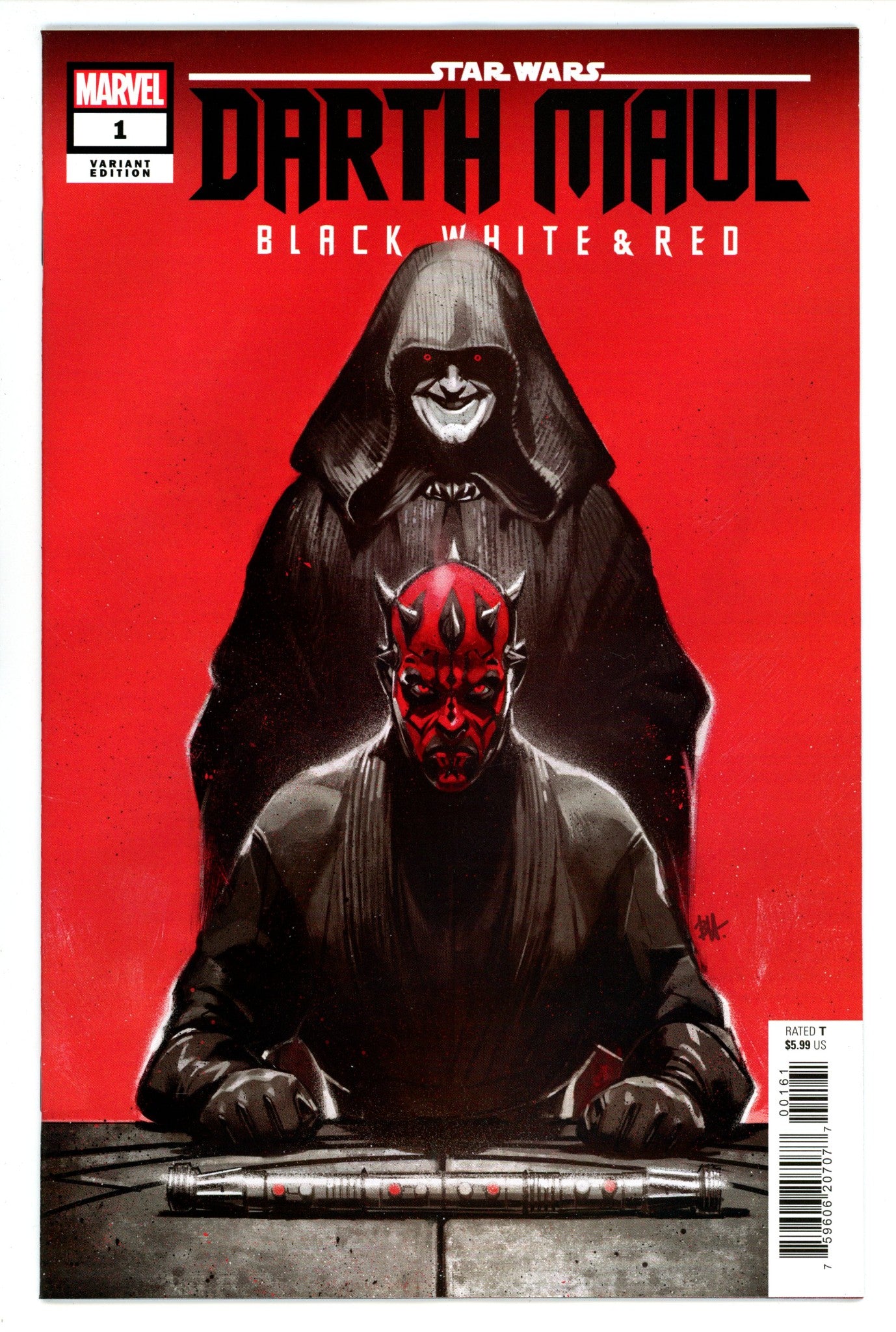 Star Wars Darth Maul Black White & Red 1 Harvey Variant (2024)