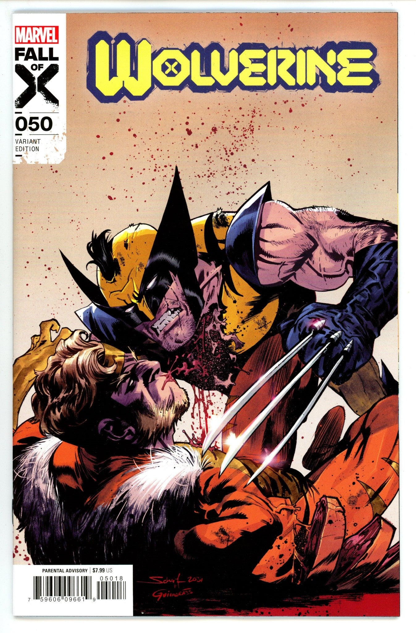 Wolverine Vol 7 50 Scharf Incentive Variant NM (2024)