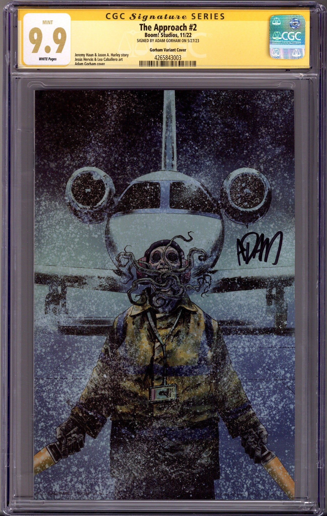 The Approach 2 Gorham Virgin Incentive Variant CGC 9.9 Signed Adam Gorham (2022)