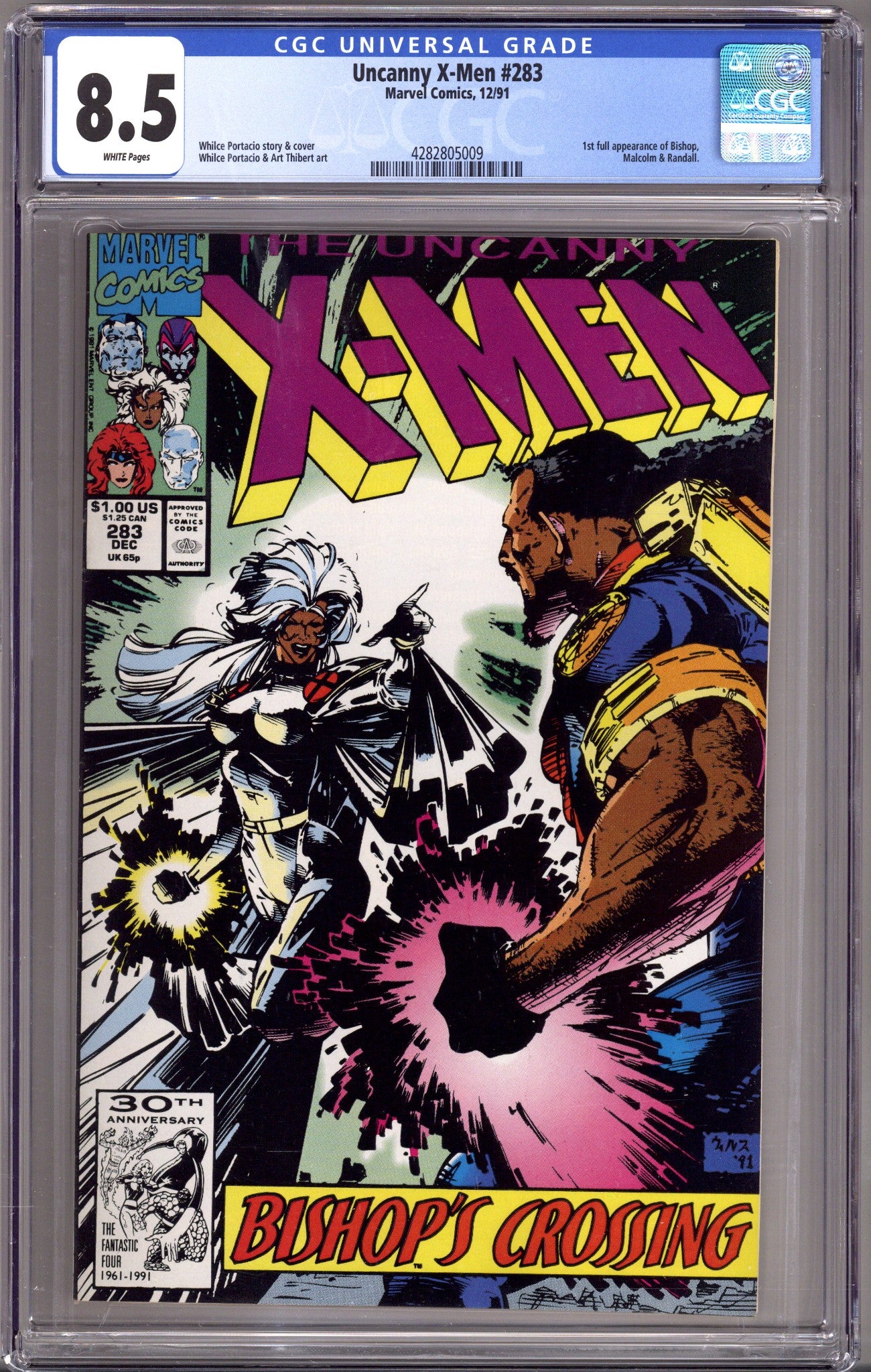 The Uncanny X-Men Vol 1 283 CGC 8.5 (VF+) (1991) 