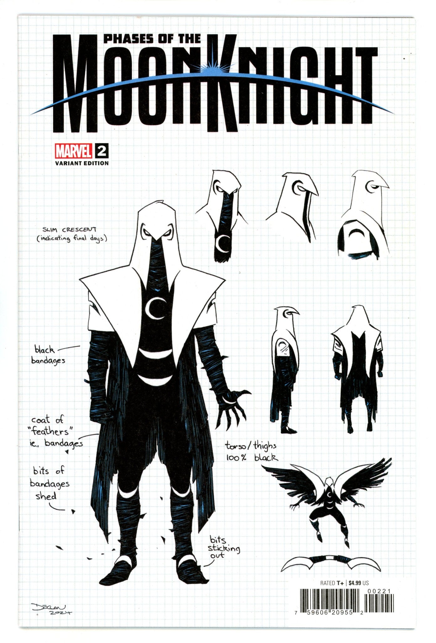 Phases Of The Moon Knight 2 Shalvey Design Variant (2024)