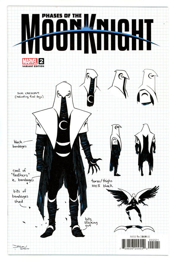 Phases Of The Moon Knight 2 Shalvey Design Variant (2024)