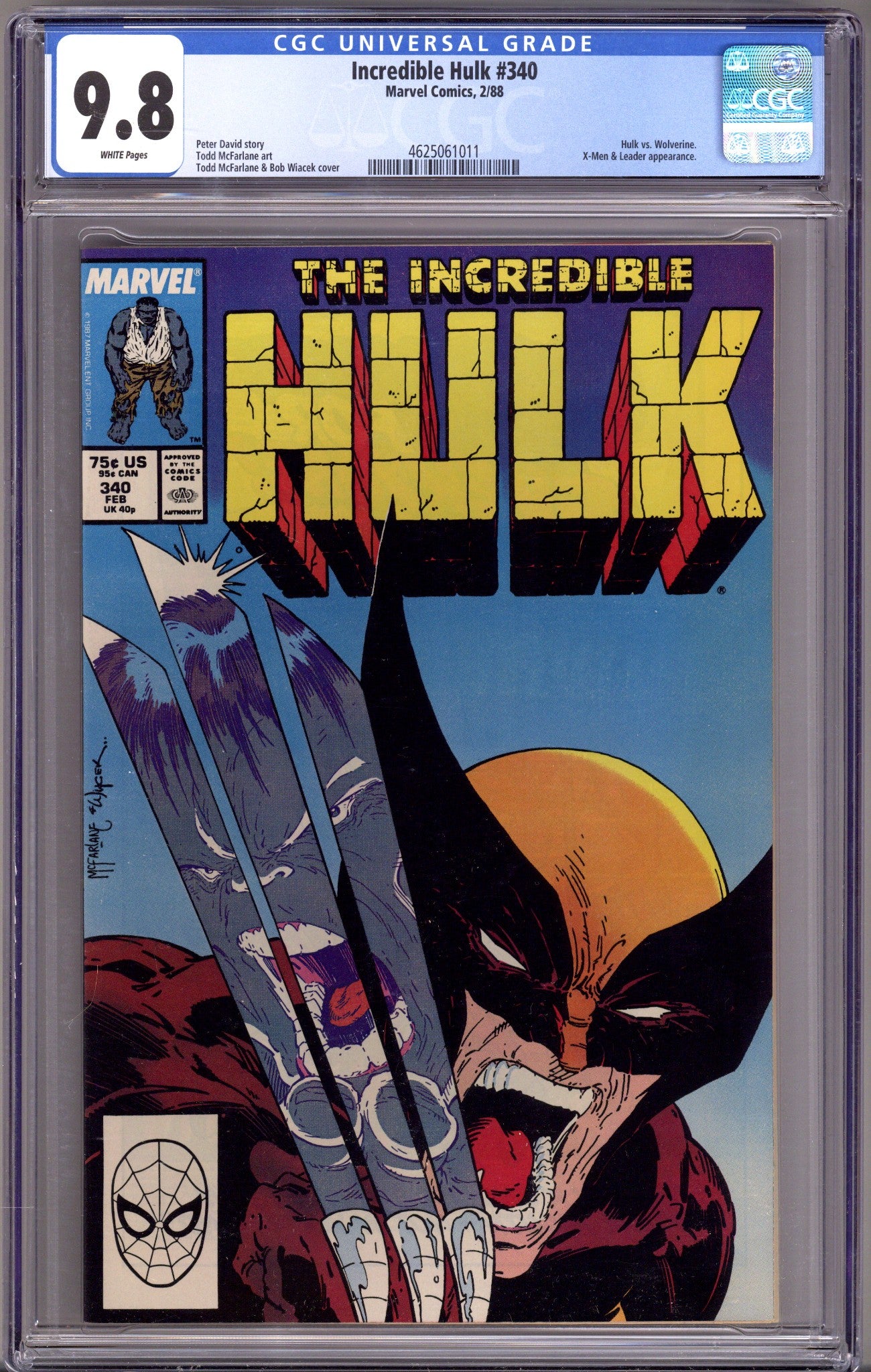 The Incredible Hulk Vol 1 340 CGC 9.8 (NM/M) (1988) 