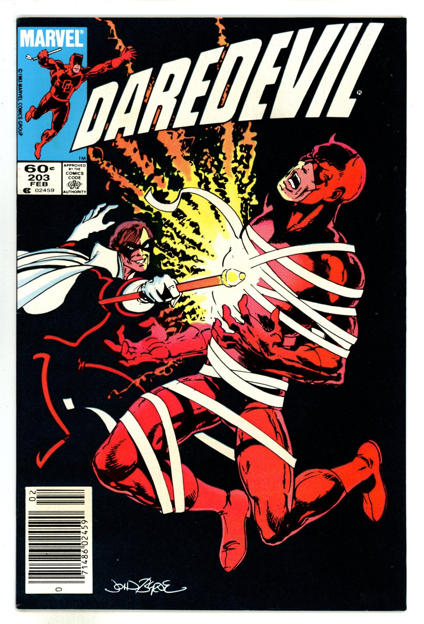 Daredevil Vol 1 203 High Grade (1984) Newsstand 
