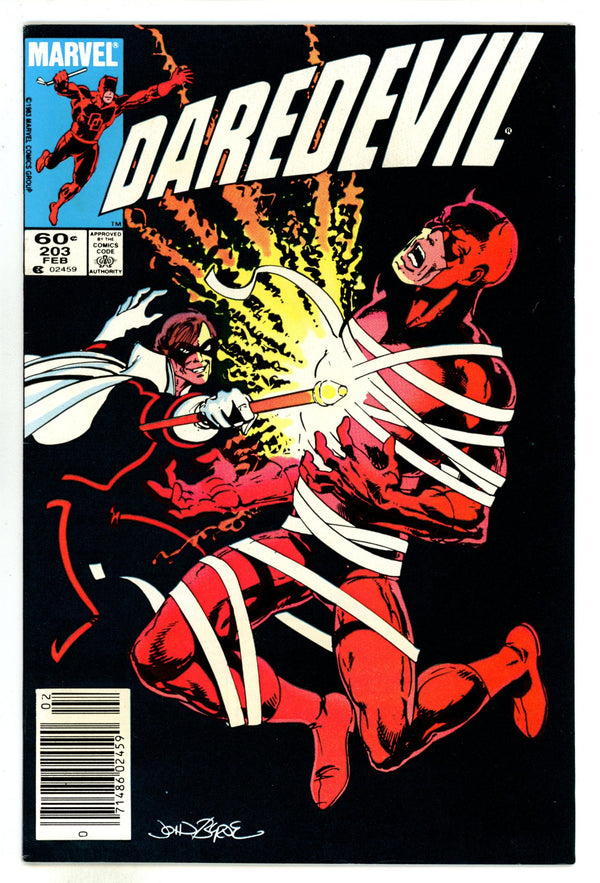 Daredevil Vol 1 203 High Grade (1984) Newsstand