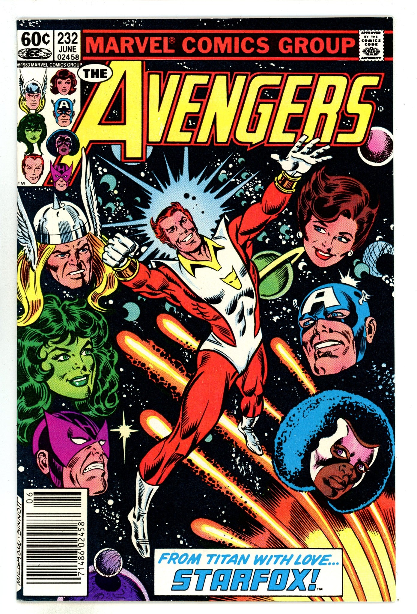 The Avengers Vol 1 232  VF+ (8.5)   (1983)     Newsstand  