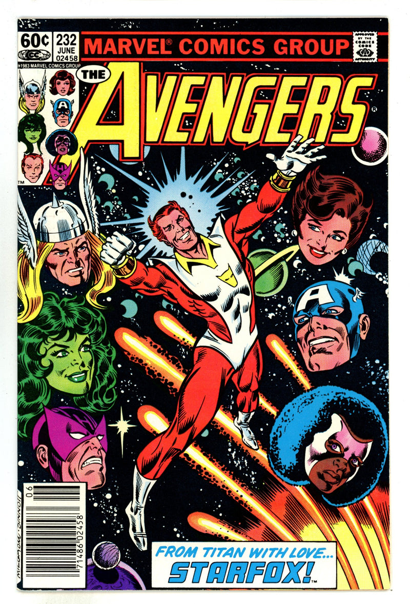 The Avengers Vol 1 232  VF/NM (9.0)   (1983)     Newsstand  