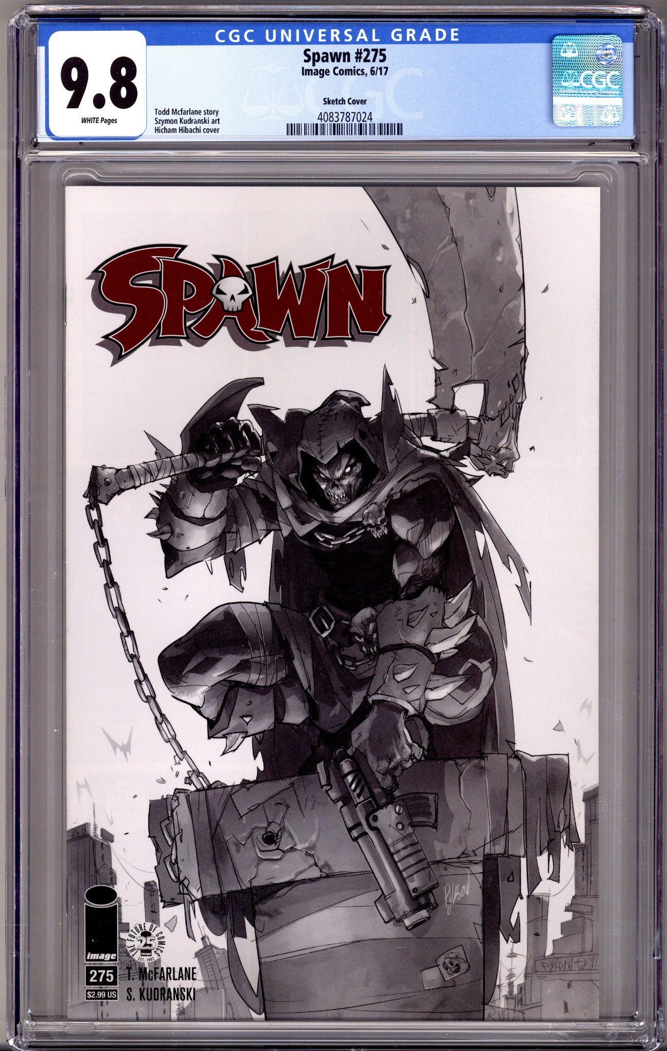 Spawn 275 CGC 9.8 (NM/M) (2017) Hibachi Sketch Variant