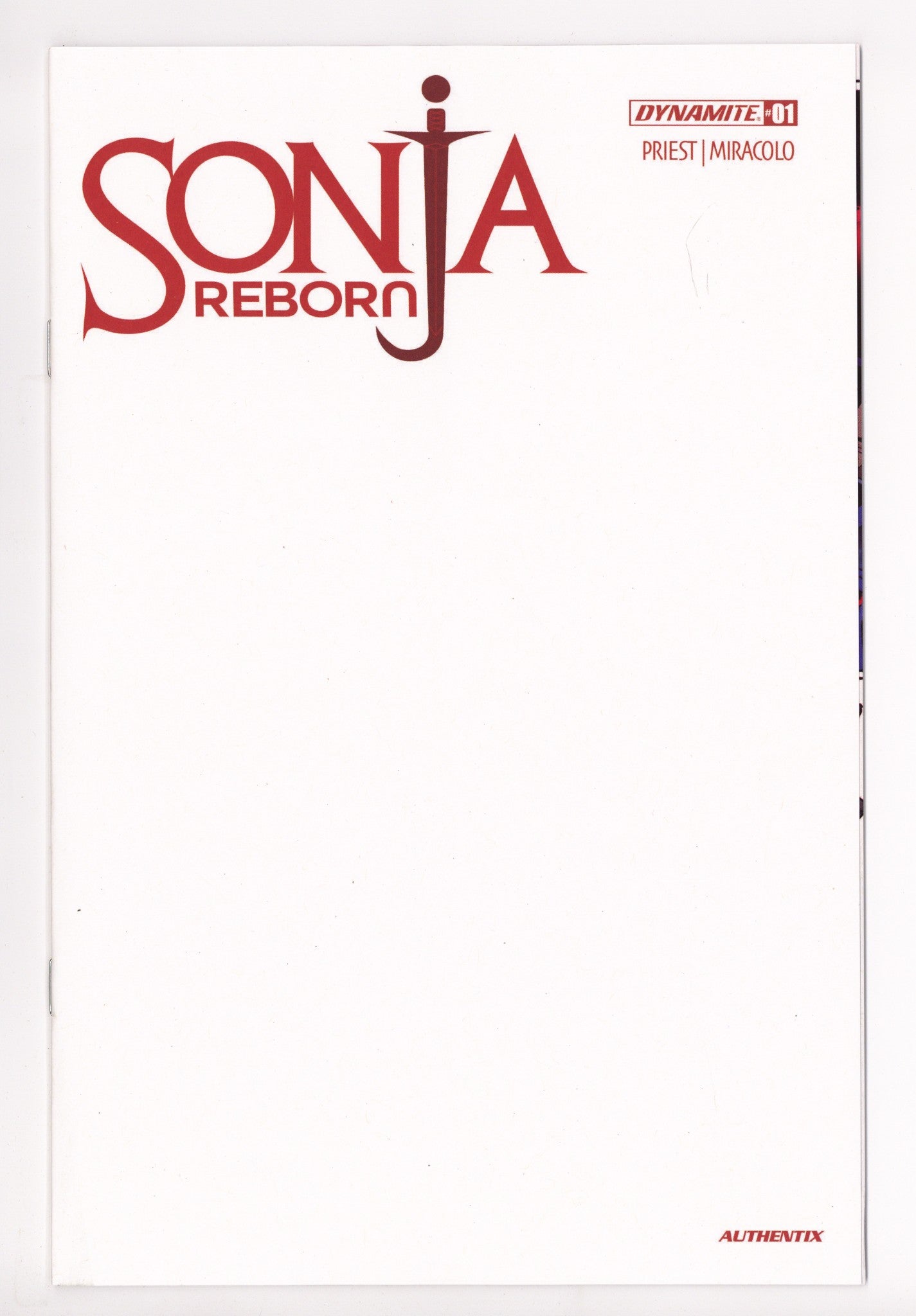 Sonja Reborn 1 Blank Variant (2025)