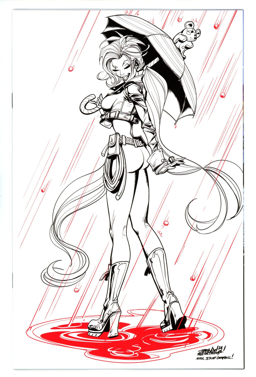 Sweetie Candy Vigilante Vol 2 4 Zornow Line Art Virgin Incentive Variant (2024)