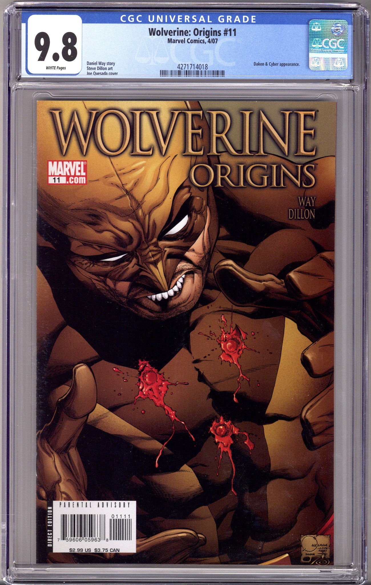Wolverine: Origins 11 CGC 9.8 (2007)