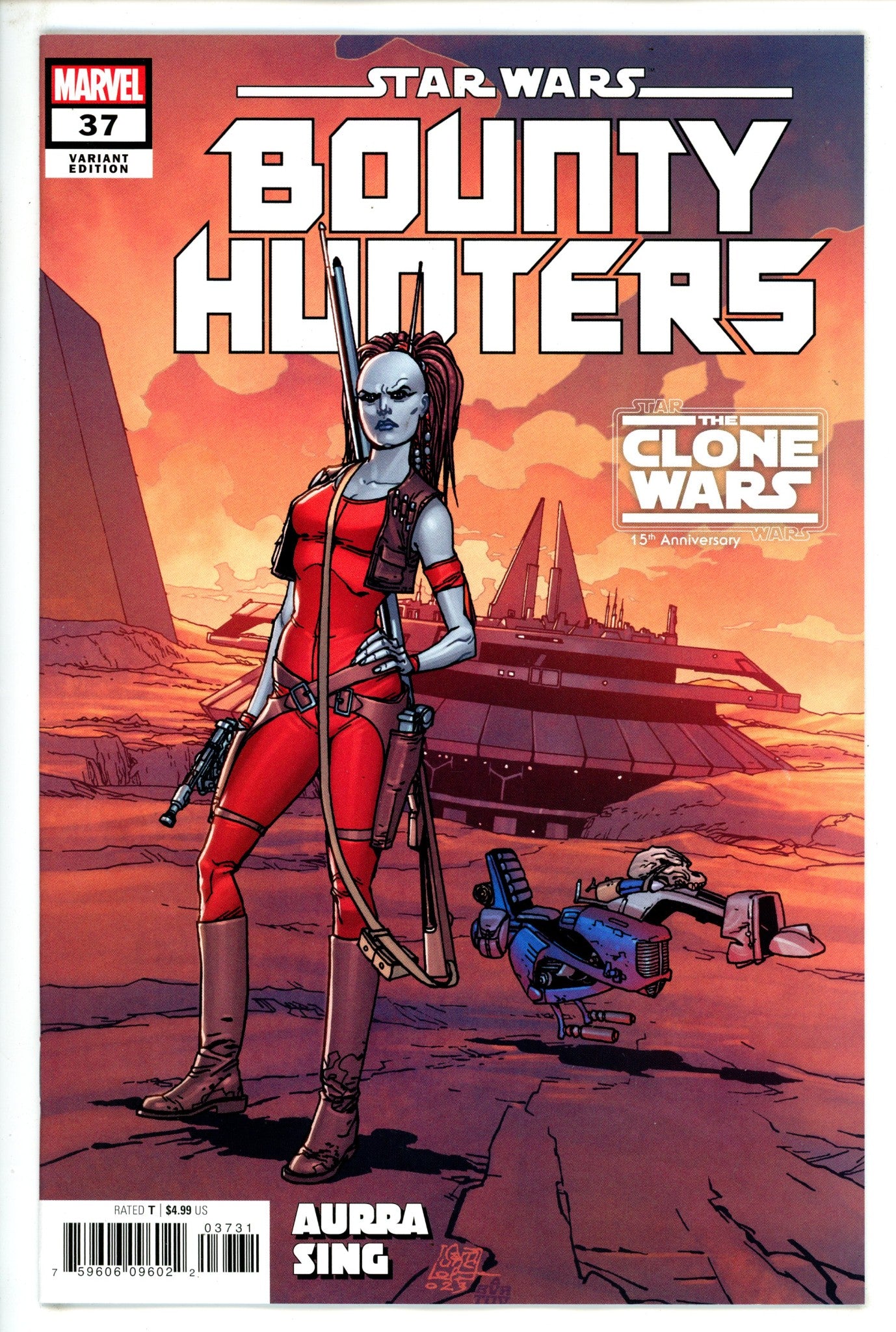Star Wars Bounty Hunters 37 Clone Wars Anniversary Variant (2023)