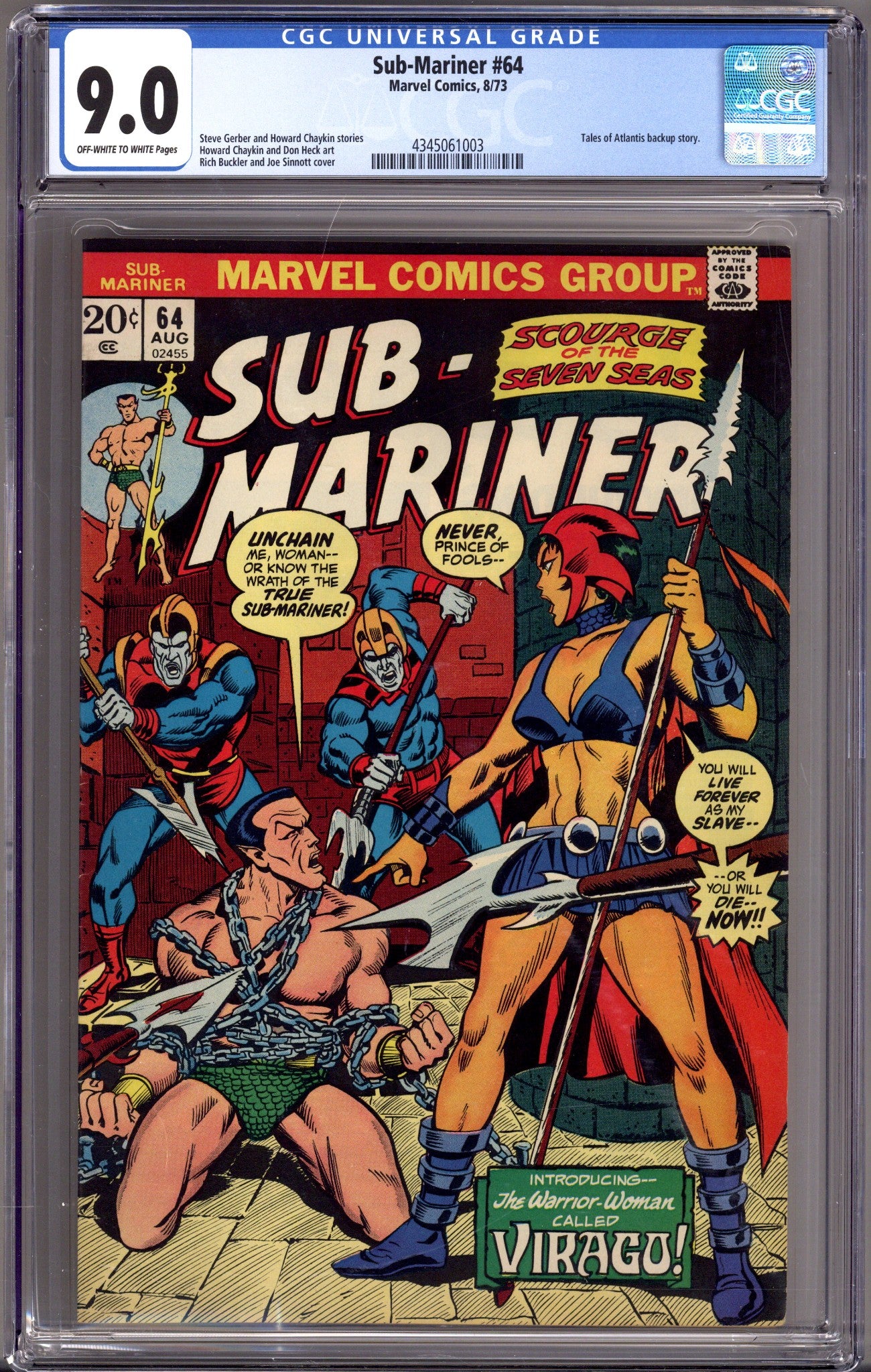 Sub-Mariner Vol 1 64 CGC 9.0 (VF/NM) (1973) 