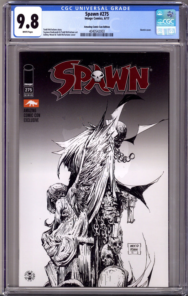 Spawn 275 CGC 9.8 (NM/M) (2017) Wood Sketch Convention Variant