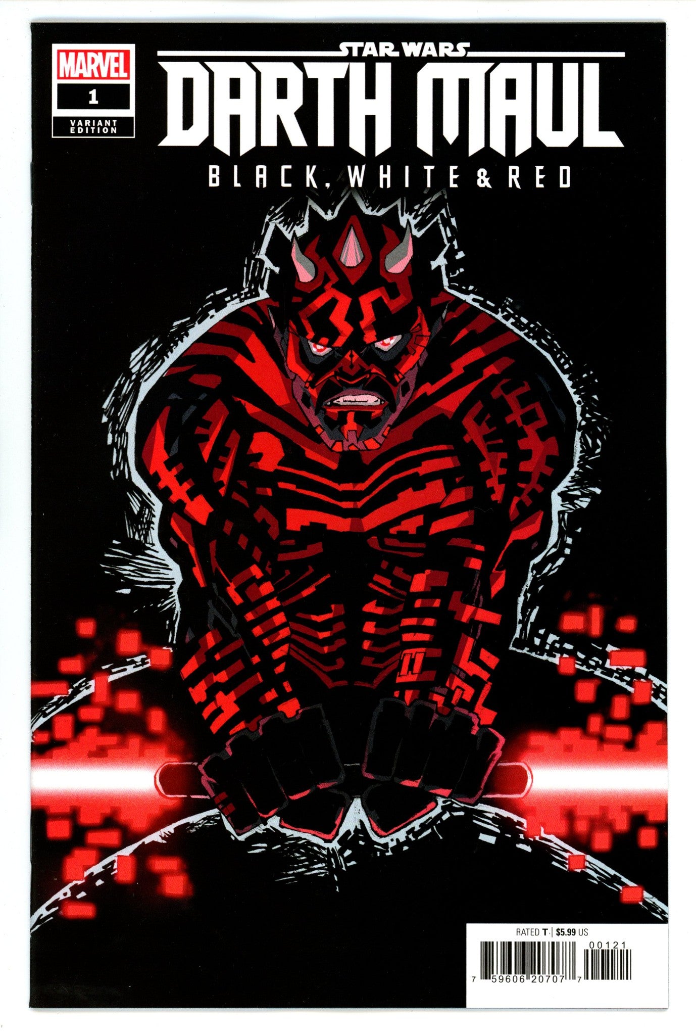 Star Wars Darth Maul Black White & Red 1 Miller Variant (2024)