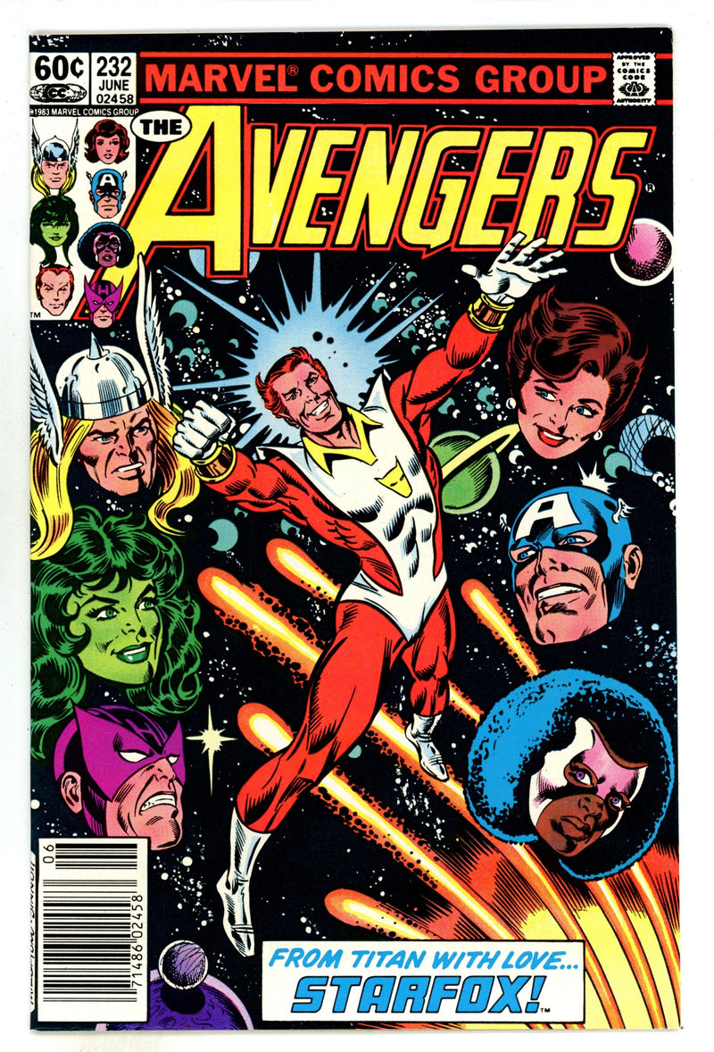 The Avengers Vol 1 232  NM- (9.2)   (1983)     Newsstand  