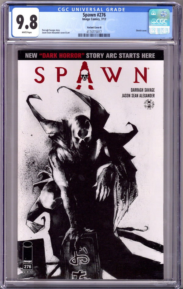 Spawn 276 CGC 9.8 (NM/M) (2017) Alexander Sketch Variant