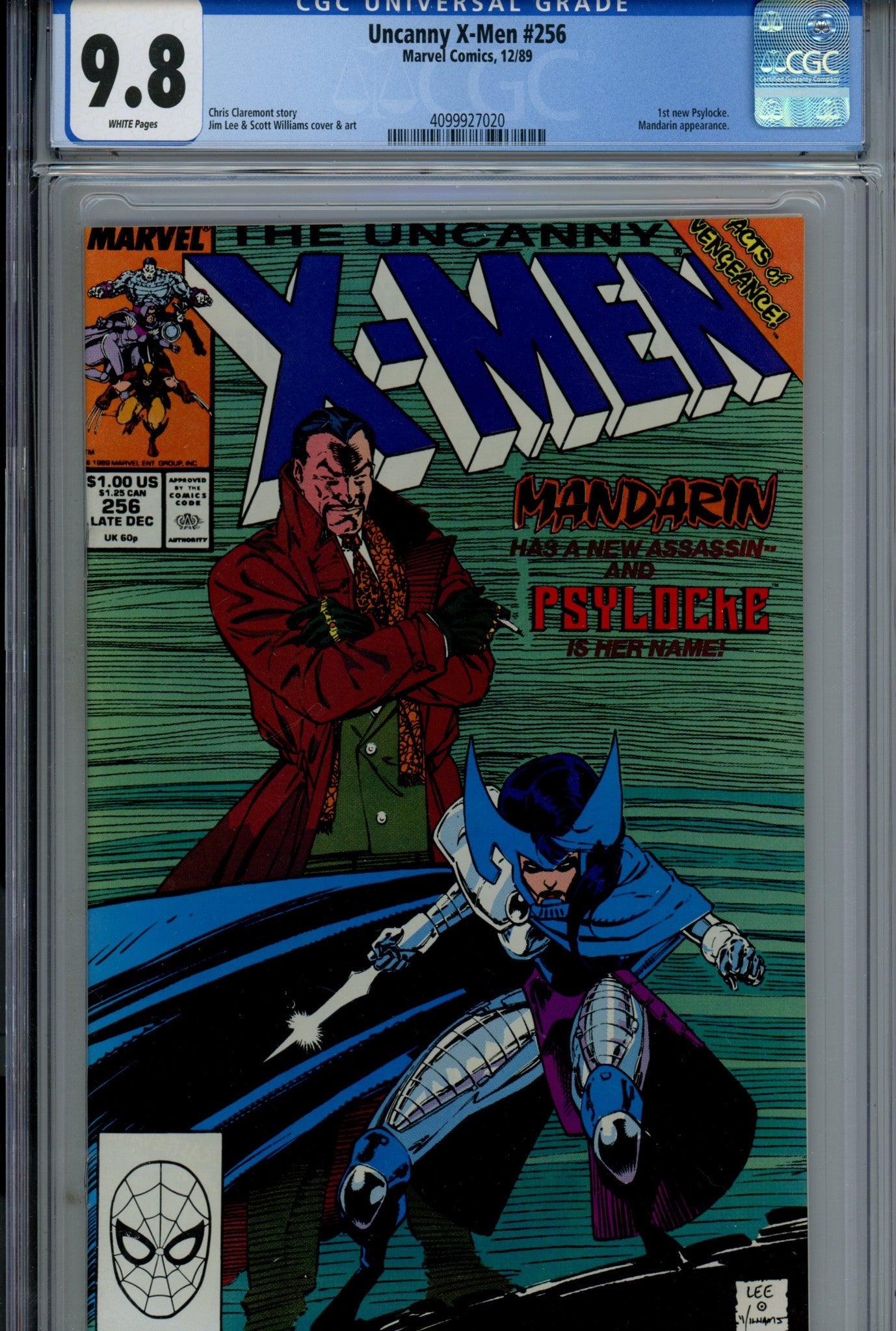 The Uncanny X-Men Vol 1 256 CGC 9.8 (NM/M) (1989) 