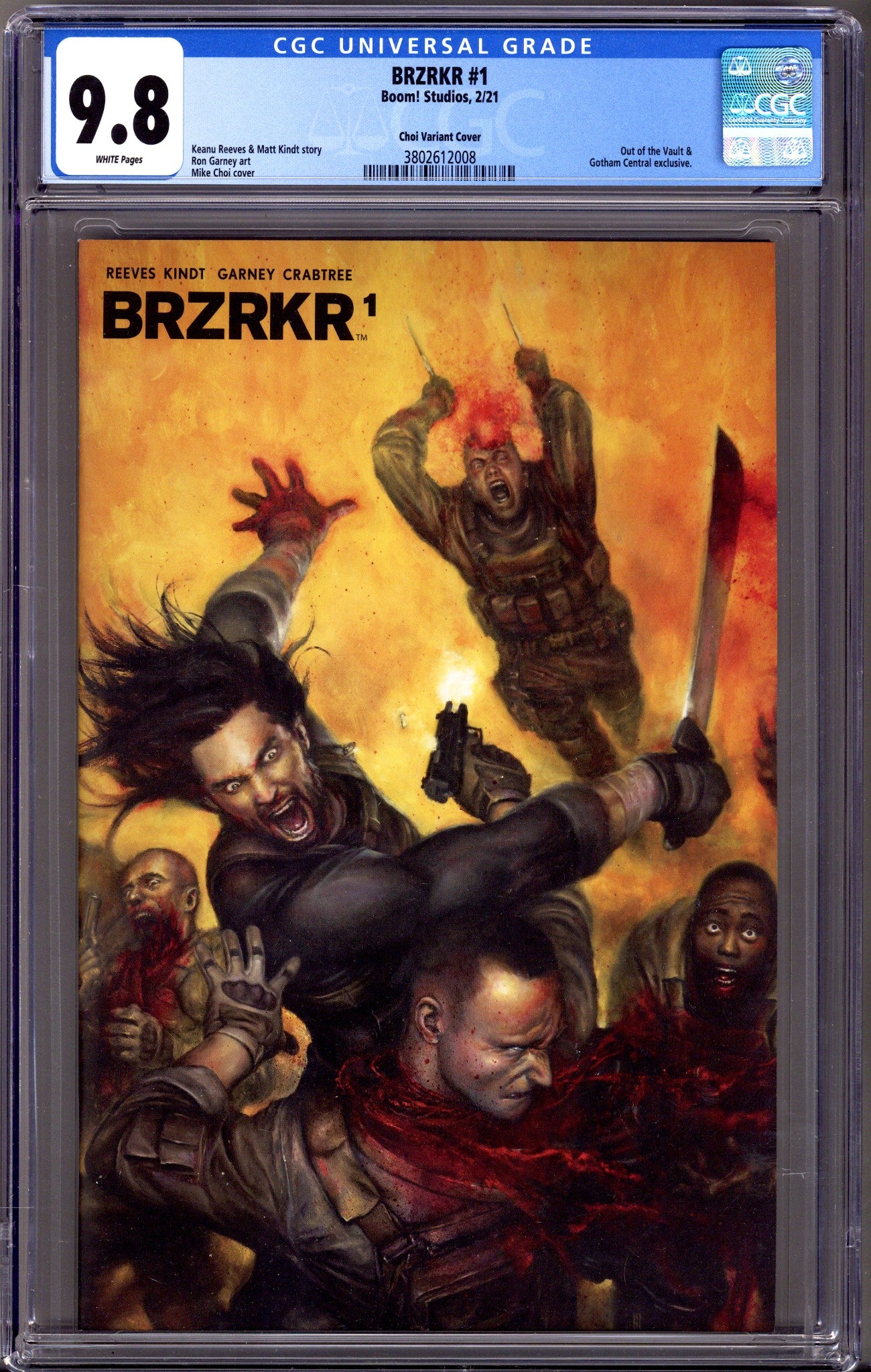 BRZRKR 1 CGC 9.8 (NM/M) (2021) Choi Exclusive Variant