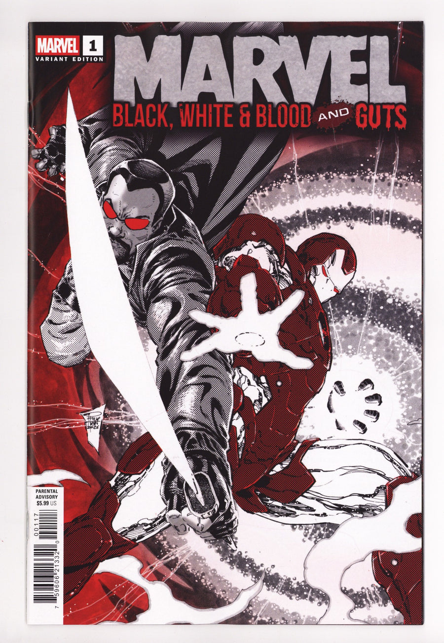 Marvel: Black White & Blood And Guts 1 Tan Incentive NM (2025)