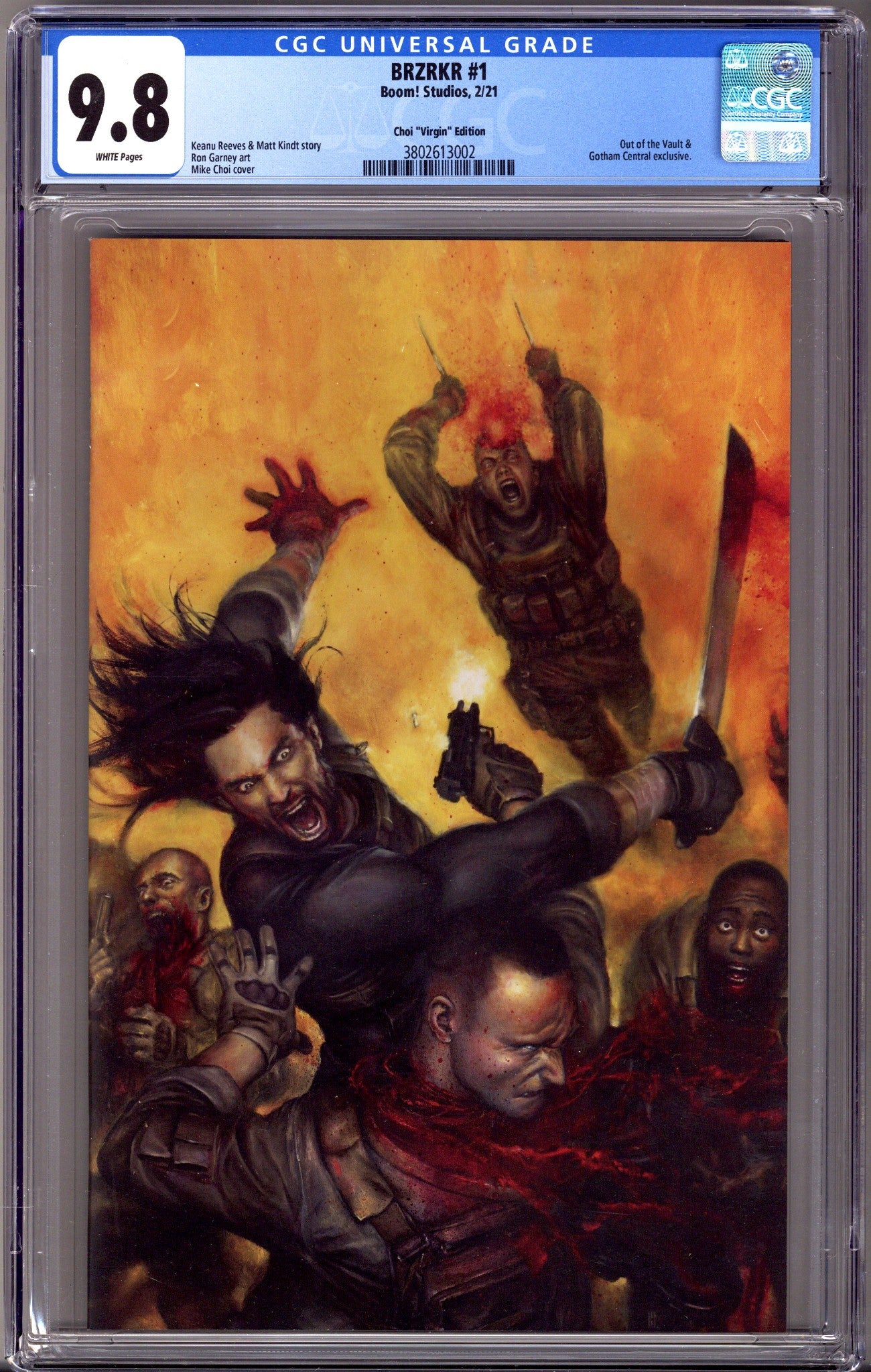 BRZRKR 1 CGC 9.8 (NM/M) (2021) Choi Virgin Exclusive Variant