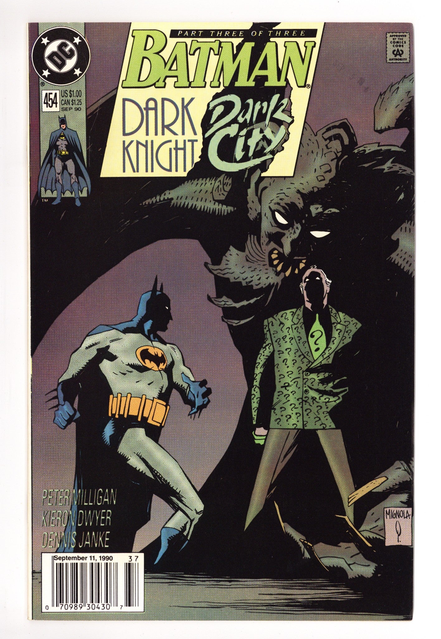Batman Vol 1 454 Mid Grade (1990) Newsstand 