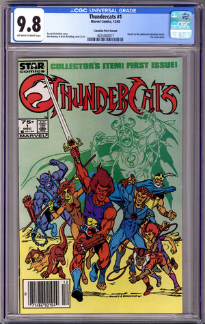 Thundercats 1 CGC 9.8 (NM/M) (1985) Canadian Price Variant