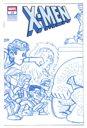 X-Men Vol 6 15 Giarrusso Blue Line Art Connecting Wraparound Incentive Variant NM (2025)