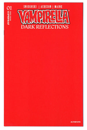 Vampirella Dark Reflections 1 Red Blank Variant (2024)