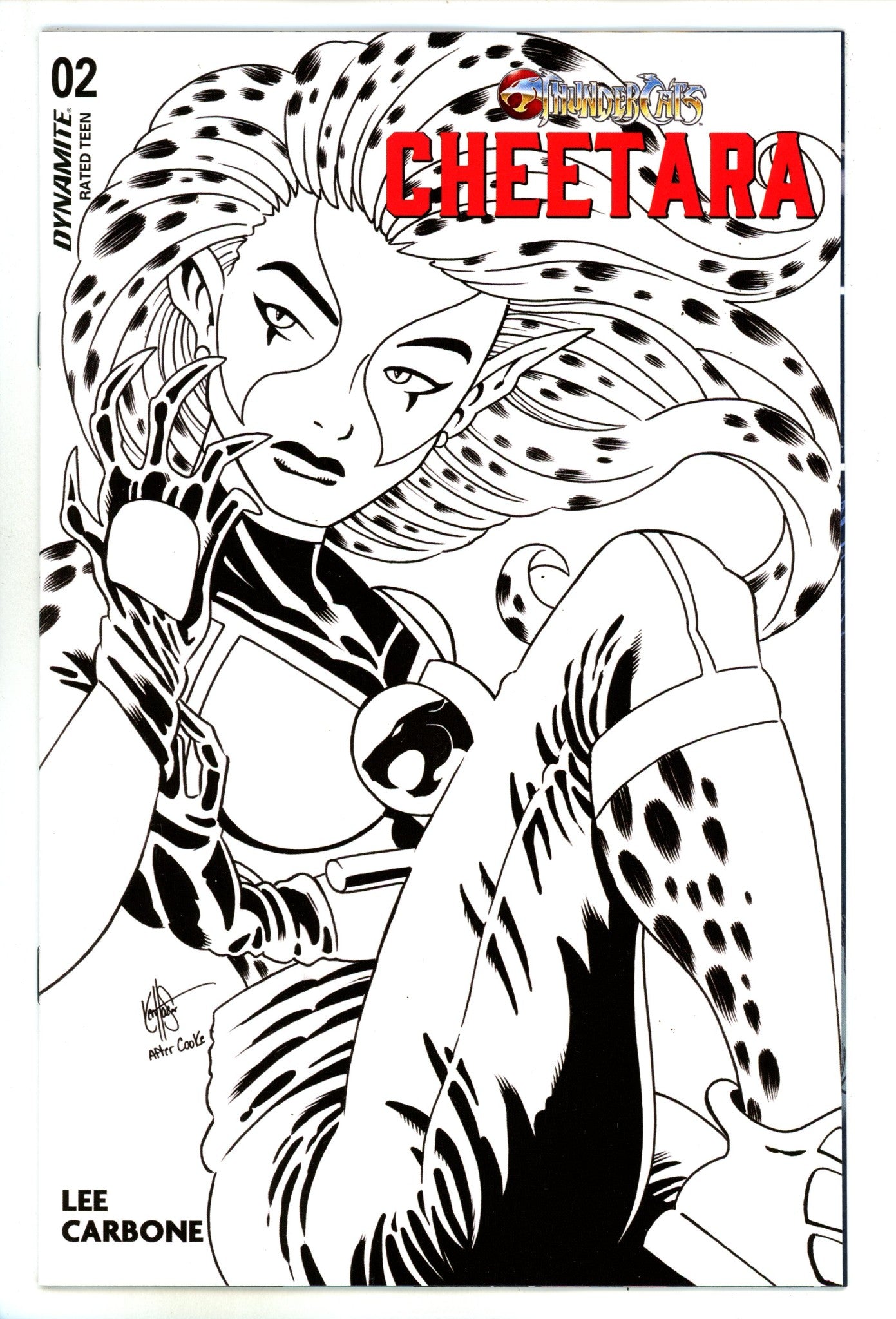 Thundercats Cheetara 2 Haeser Homage Line Art Incentive Variant (2024)