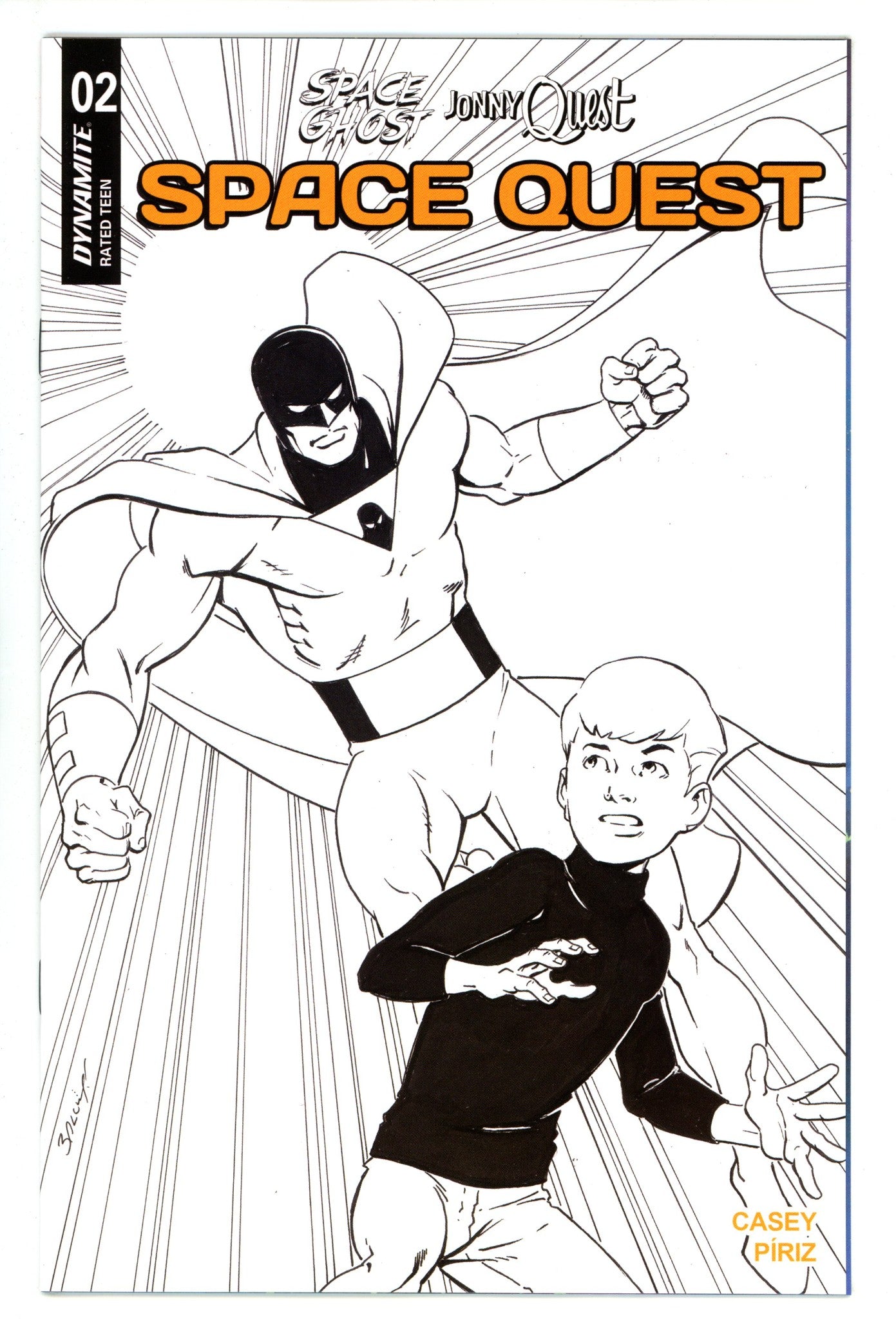 Space Ghost Jonny Quest Space Quest 2 Bagley B&W Incentive Variant (2025)