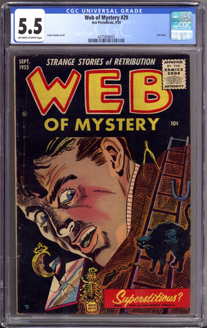 Web of Mystery 29 CGC 5.5 (FN-) (1955)