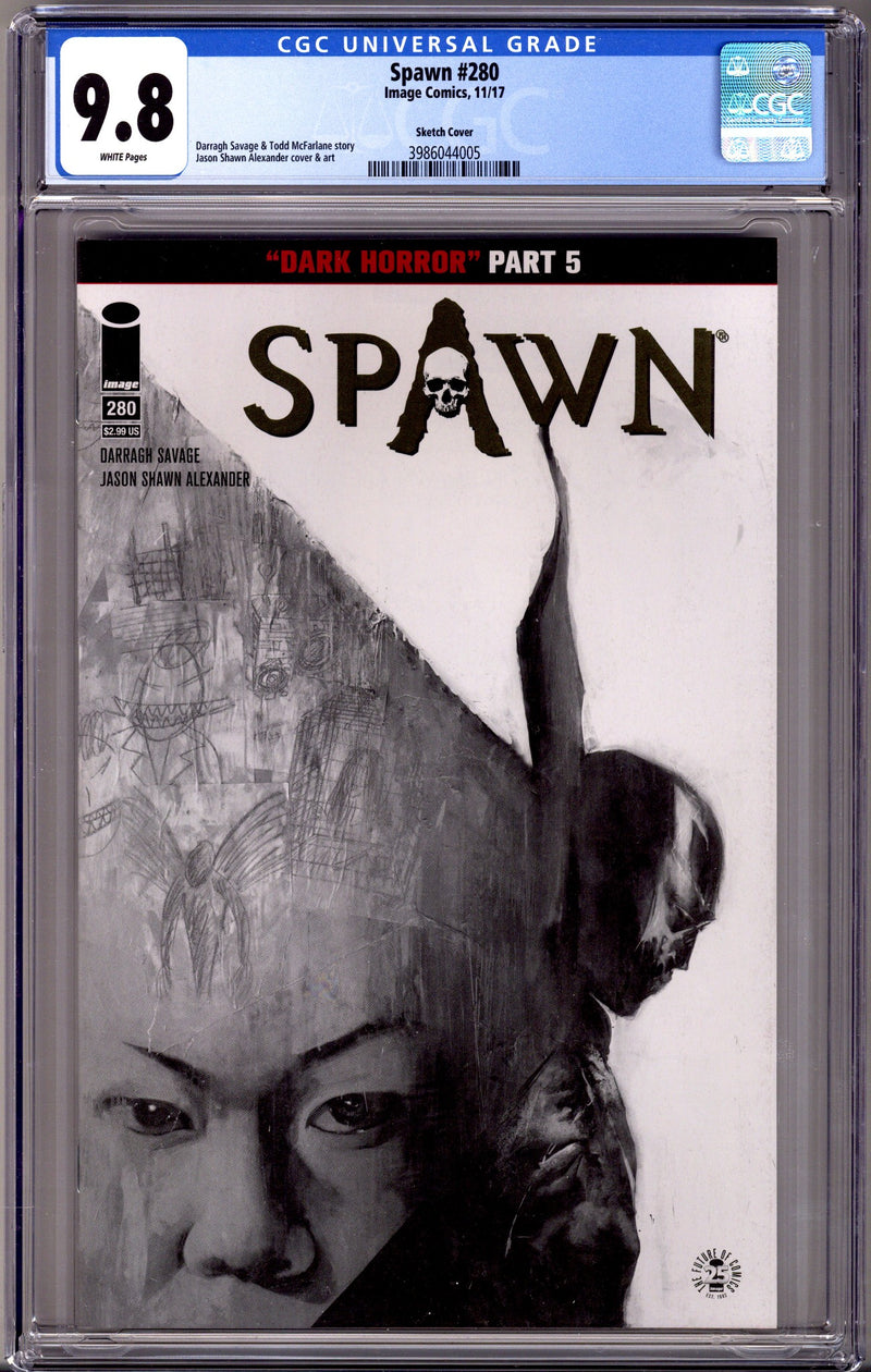 Spawn 280 CGC 9.8 (NM/M) (2017) Alexander Sketch Variant