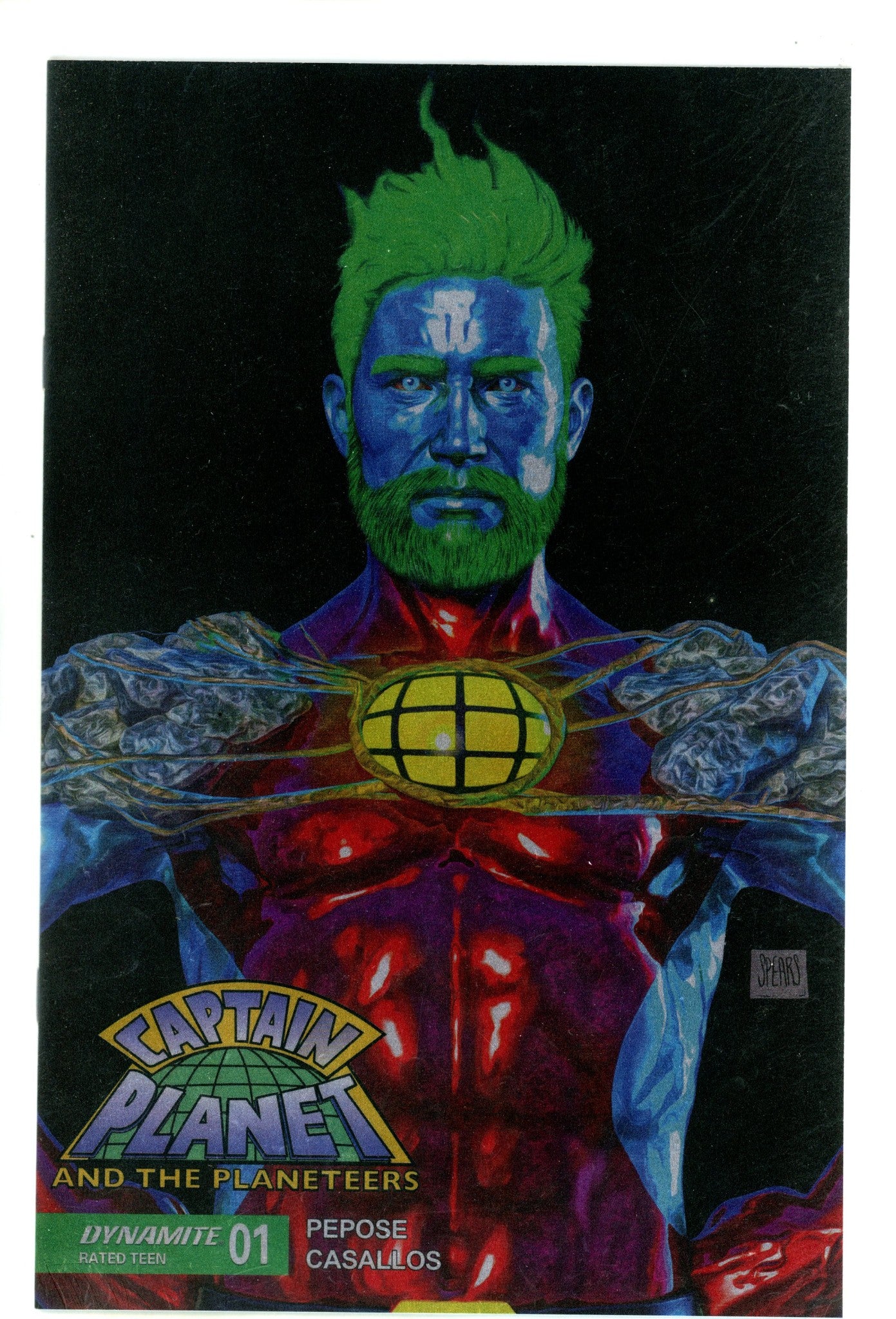 Captain Planet 1 Spears Foil Black Variant (2025)