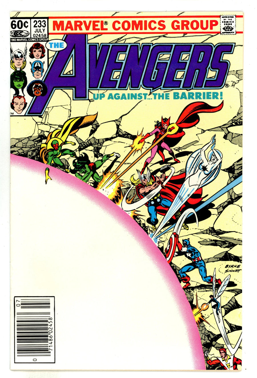 The Avengers Vol 1 233  Mid Grade   (1983)     Newsstand  