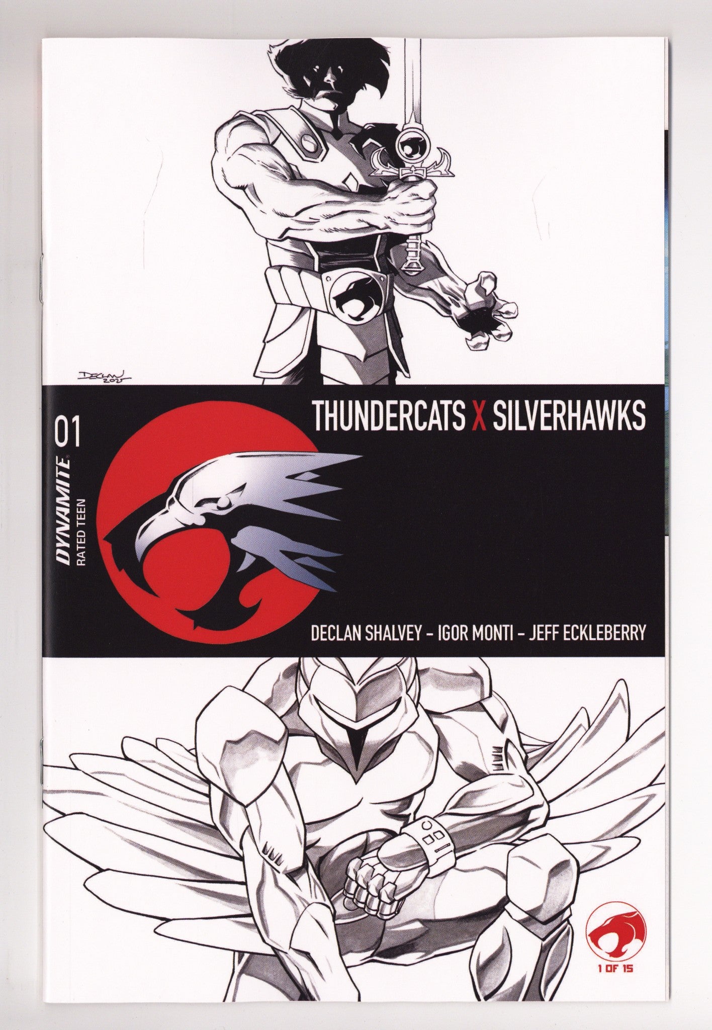 Thundercats X Silverhawks 1 Shalvey B&W Incentive NM (2026)