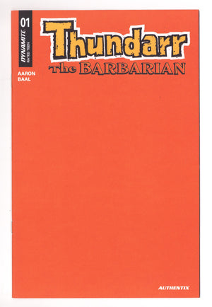 Thundarr The Barbarian 1 Orange Blank Variant (2026)