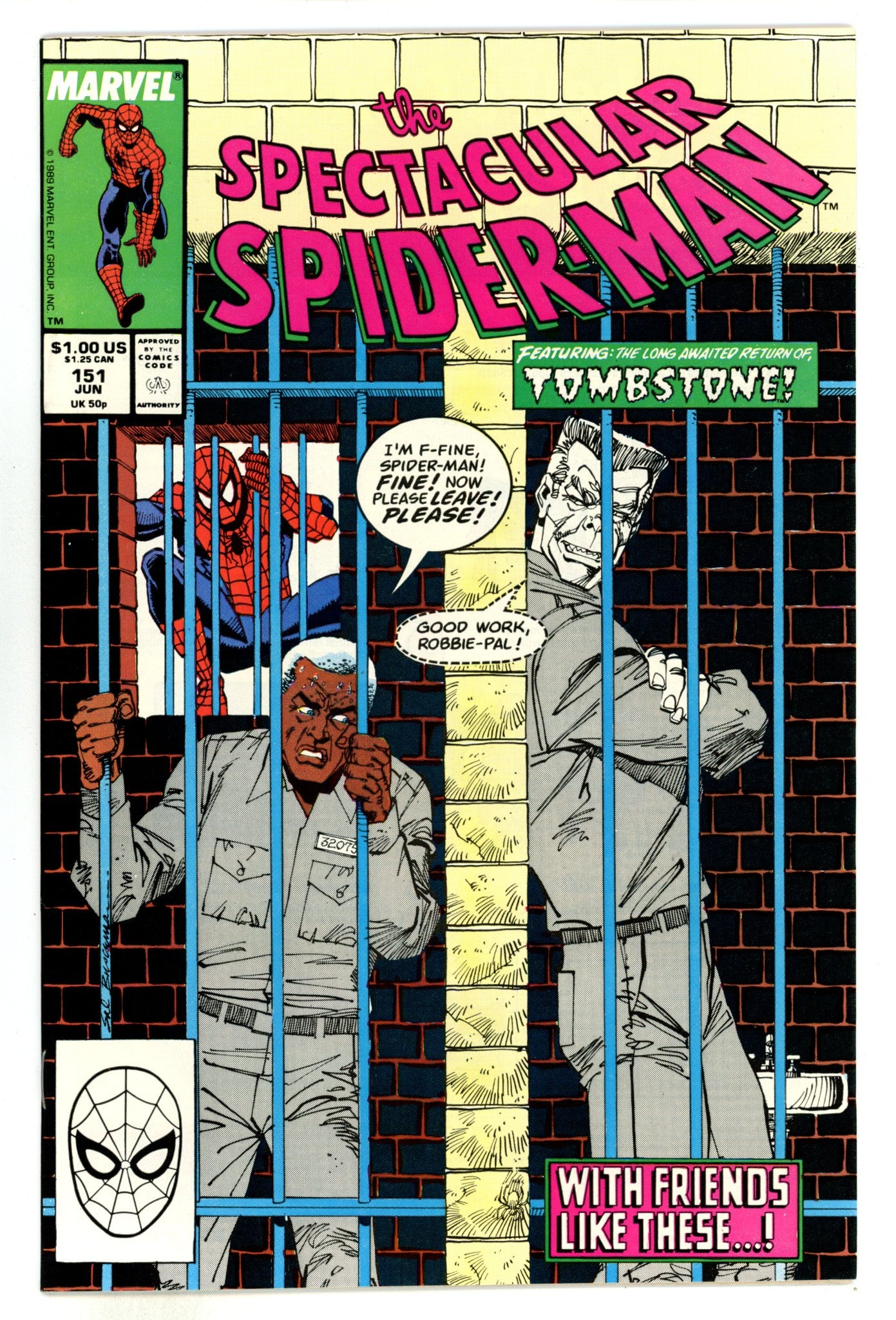 The Spectacular Spider-Man Vol 1 151 NM- (9.2) (1989) 