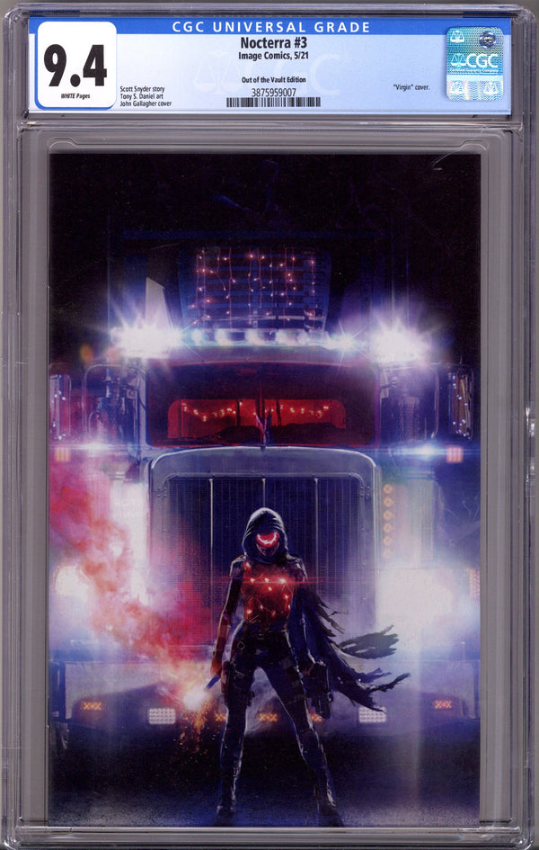 Nocterra 3 CGC 9.4 (NM) (2021) Gallagher Virgin Exclusive Variant