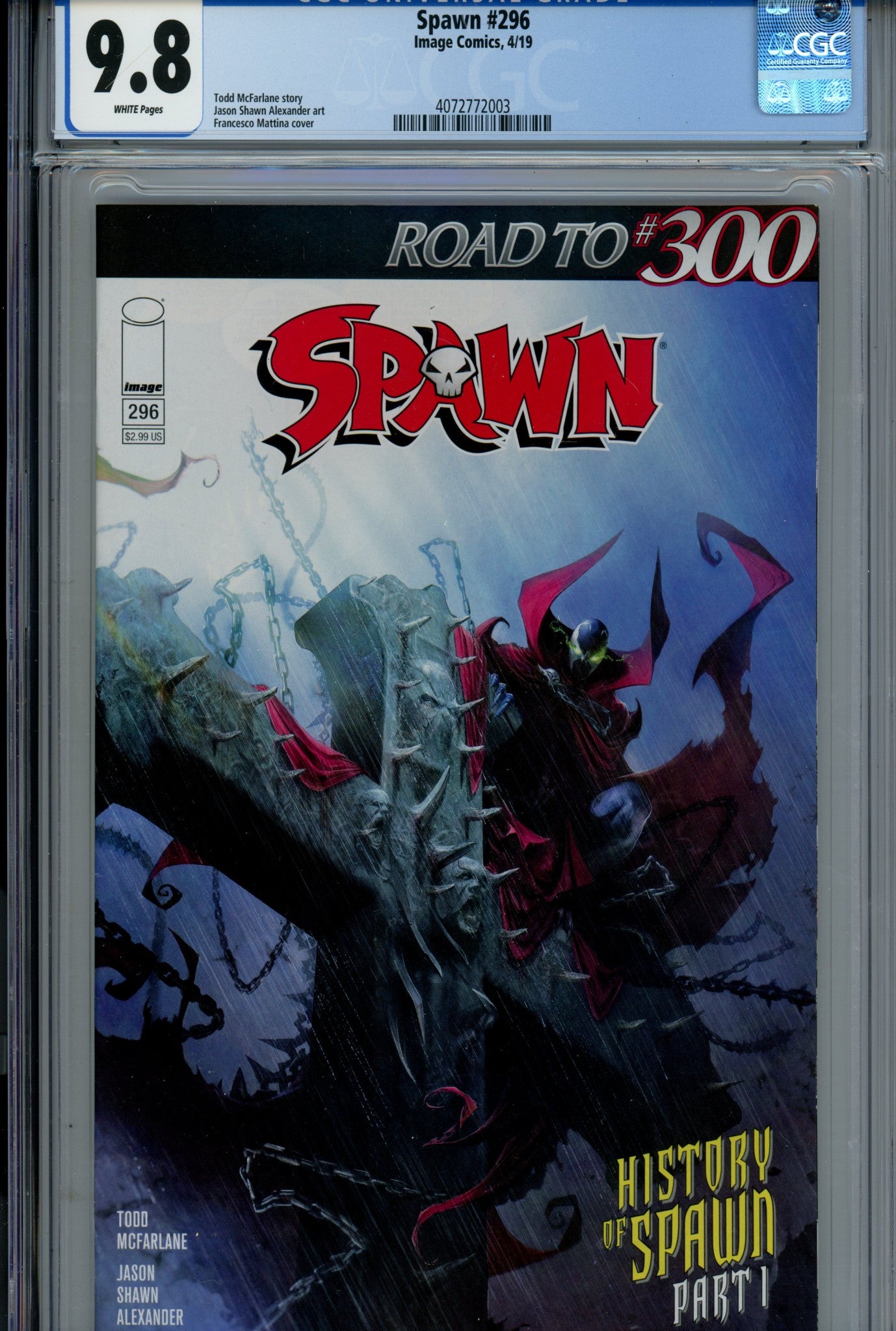 Spawn 296 CGC 9.8 (NM/M) (2019) 