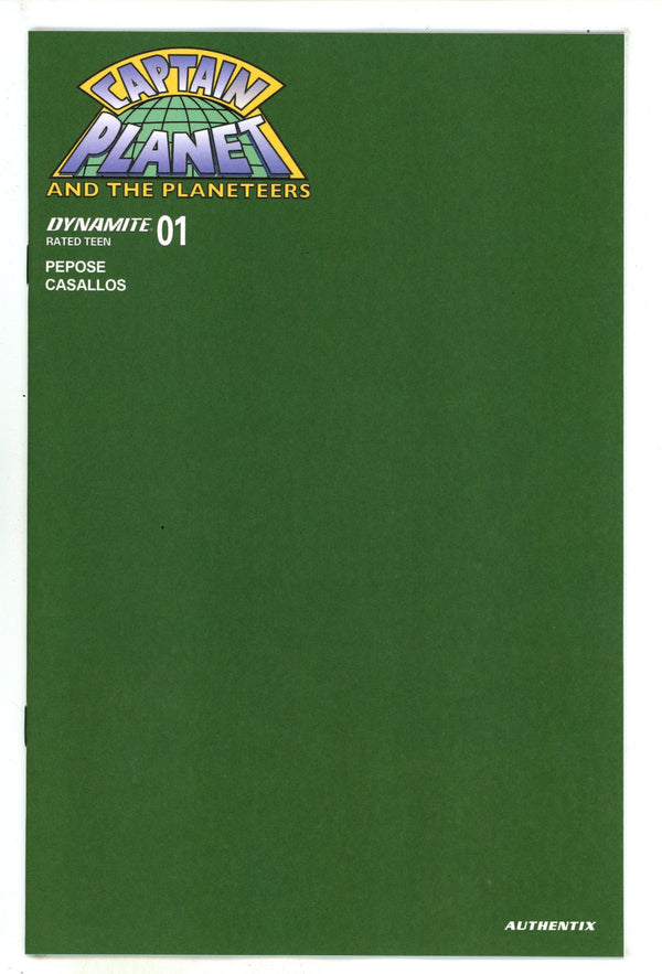 Captain Planet 1 Oliver Green Blank Variant (2025)